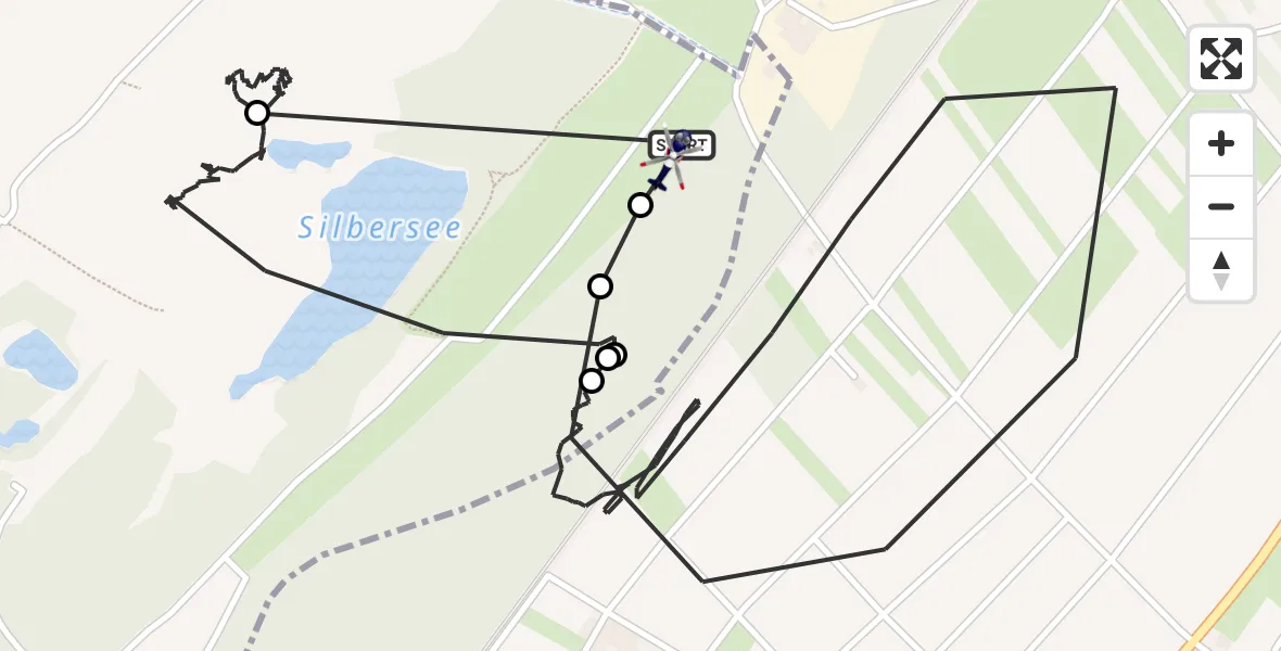 Flugroute Polizeihubschrauber Hattersheim am Main - Hattersheim am Main, 12 August 2026, 15:06