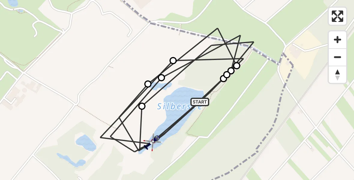 Flugroute Polizeihubschrauber Flörsheim am Main - Flörsheim am Main, 12 August 2026, 15:20