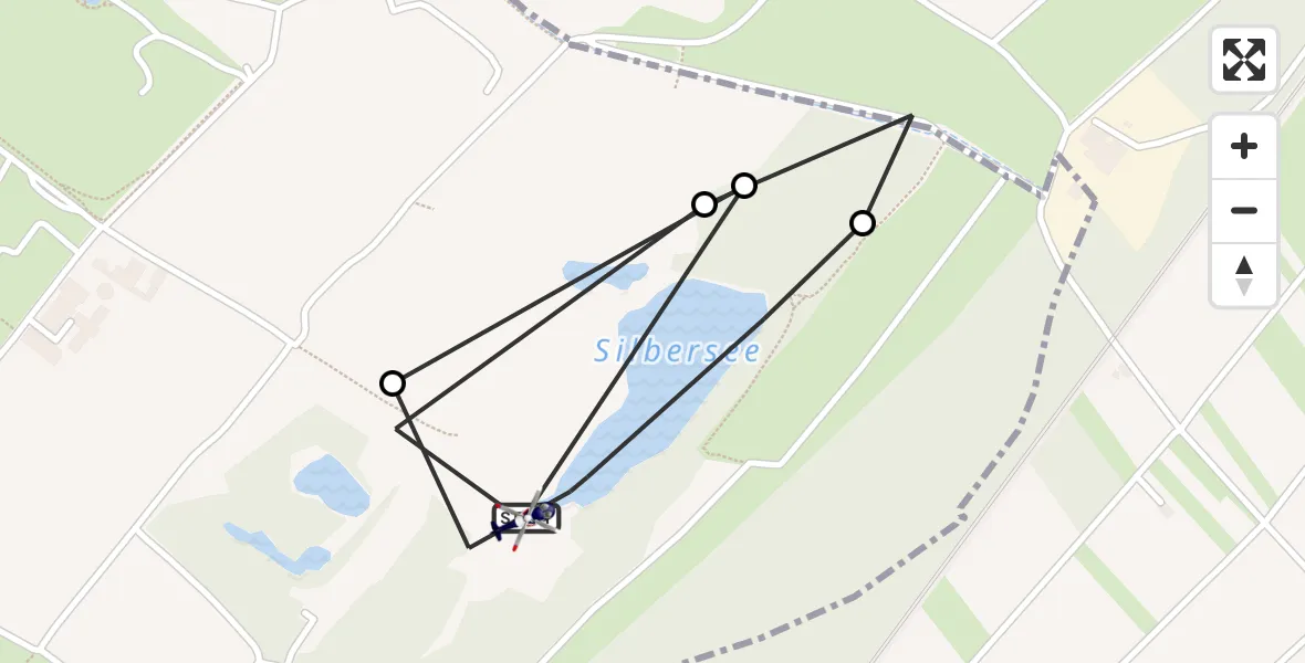 Flugroute Polizeihubschrauber Flörsheim am Main - Flörsheim am Main, 12 August 2026, 15:29