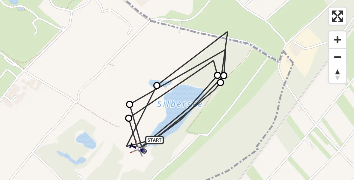 Flugroute Polizeihubschrauber Flörsheim am Main - Flörsheim am Main, 12 August 2026, 15:33