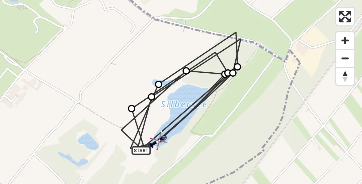 Flugroute Polizeihubschrauber Flörsheim am Main - Flörsheim am Main, 12 August 2026, 15:39