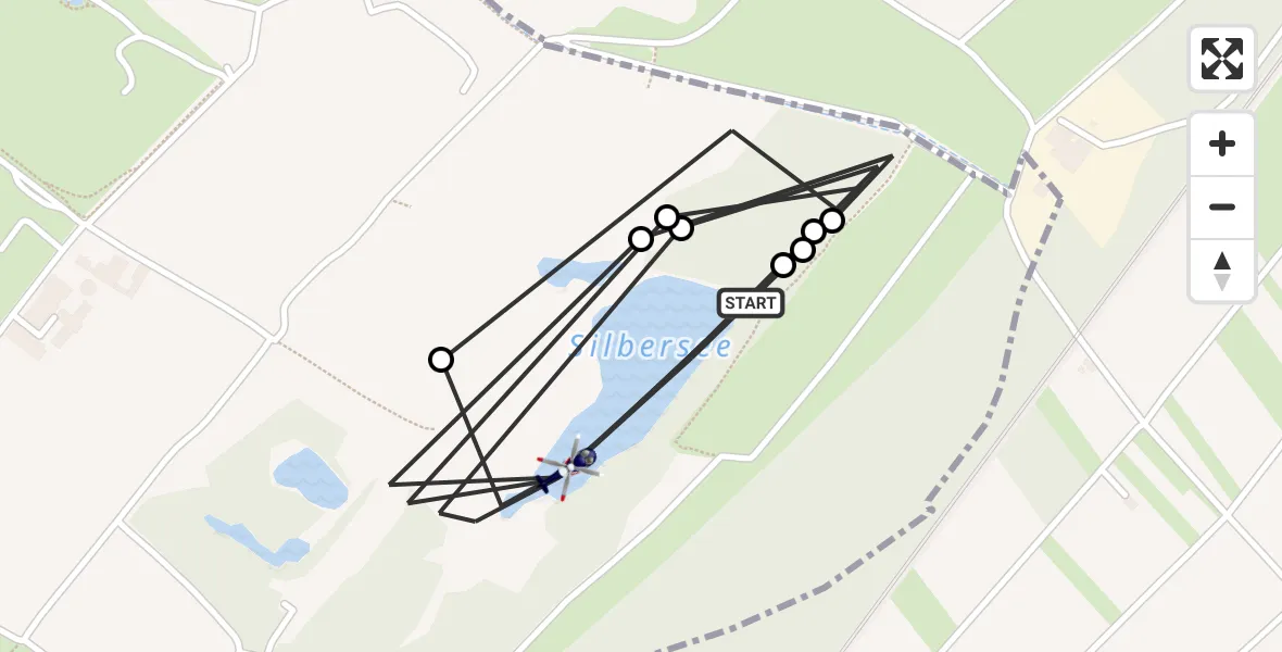 Flugroute Polizeihubschrauber Flörsheim am Main - Flörsheim am Main, 12 August 2026, 15:48
