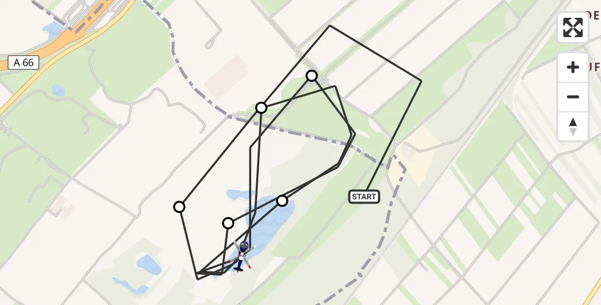 Flugroute Polizeihubschrauber Hattersheim am Main - Flörsheim am Main, 12 August 2026, 16:36