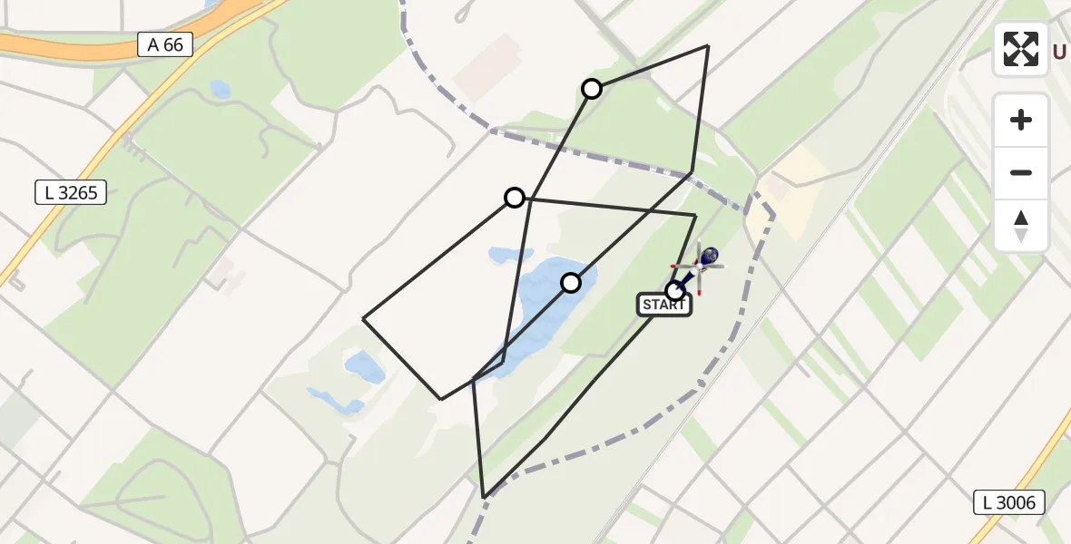 Flugroute Polizeihubschrauber Hattersheim am Main - Hattersheim am Main, 12 August 2026, 16:55