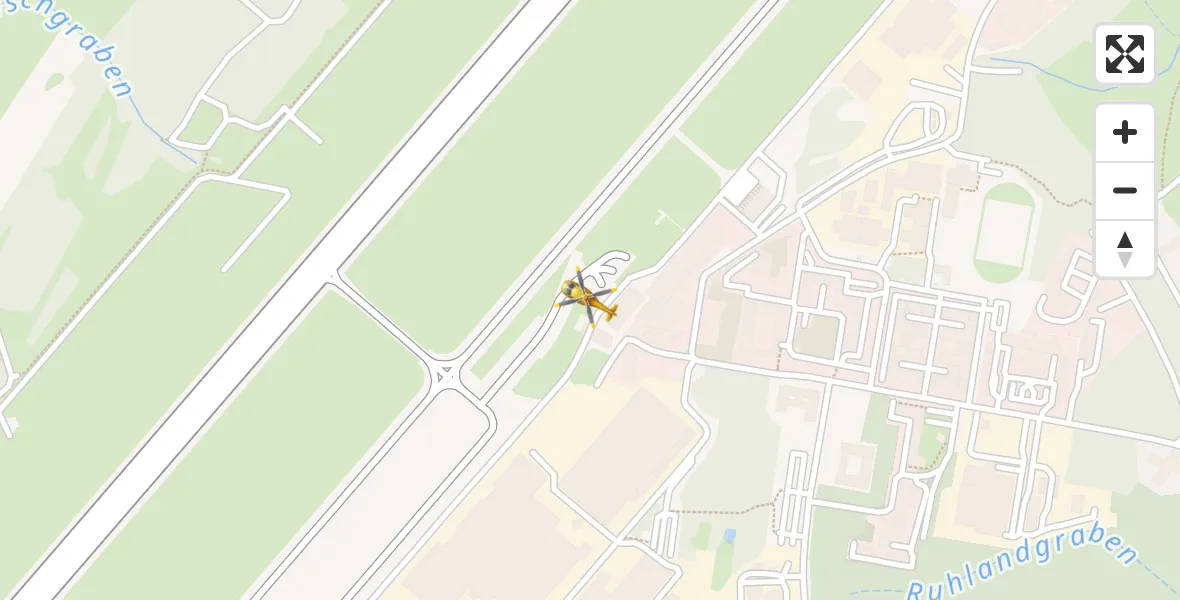 Flugroute Rettungshubschrauber Dresden Bundespolizei Hubschrauberlandeplatz - Dresden Bundespolizei Hubschrauberlandeplatz, 12 August 2026, 18:50