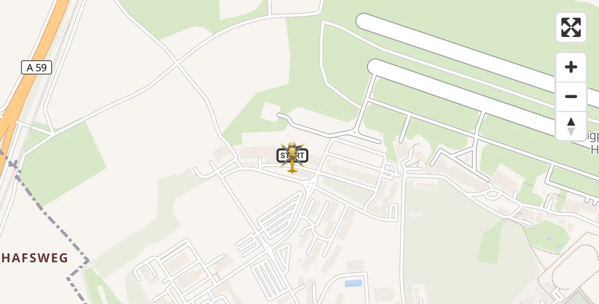 Flugroute Rettungshubschrauber Sankt Augustin - Sankt Augustin, 12 August 2026, 21:53