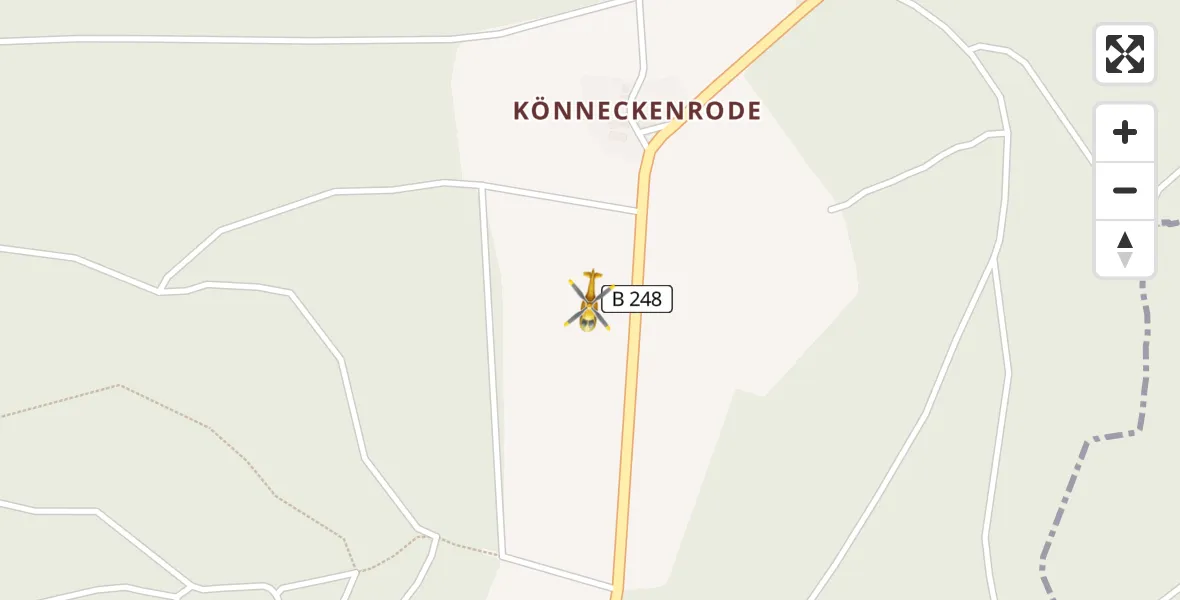 Flugroute Rettungshubschrauber Langelsheim - Langelsheim, 12 August 2026, 23:52