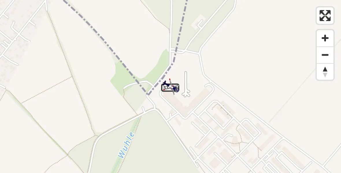 Flugroute Polizeihubschrauber Ahrensfelde Hubschrauberlandeplatz - Ahrensfelde Hubschrauberlandeplatz, 13 August 2026, 08:11