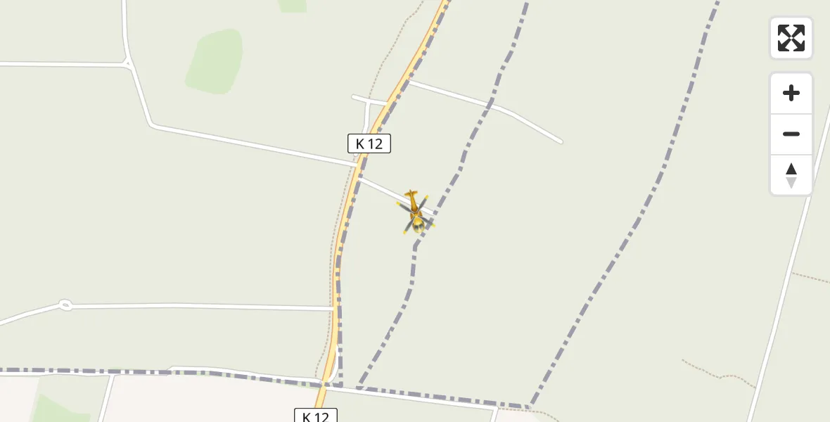 Flugroute Rettungshubschrauber Voigtsdahlum - Voigtsdahlum, 13 August 2026, 16:20