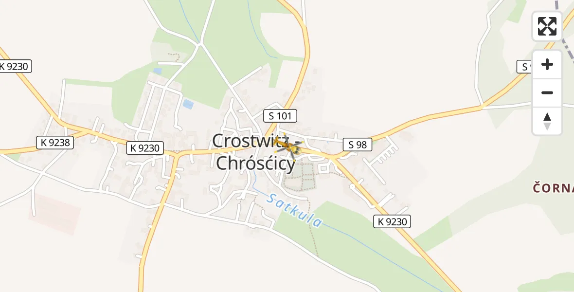 Flugroute Rettungshubschrauber Crostwitz - Crostwitz, 13 August 2026, 16:58