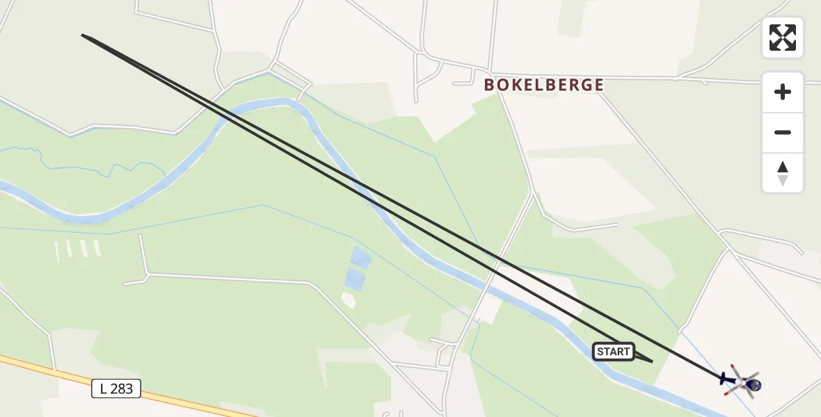 Flugroute Polizeihubschrauber Müden (Aller) - Müden (Aller), 13 August 2026, 17:34