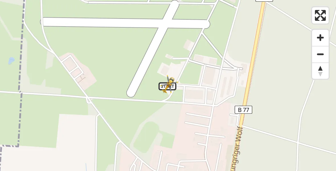 Flugroute Rettungshubschrauber Itzehoe Hungriger Wolf Flugplatz - Itzehoe Hungriger Wolf Flugplatz, 13 August 2026, 18:43