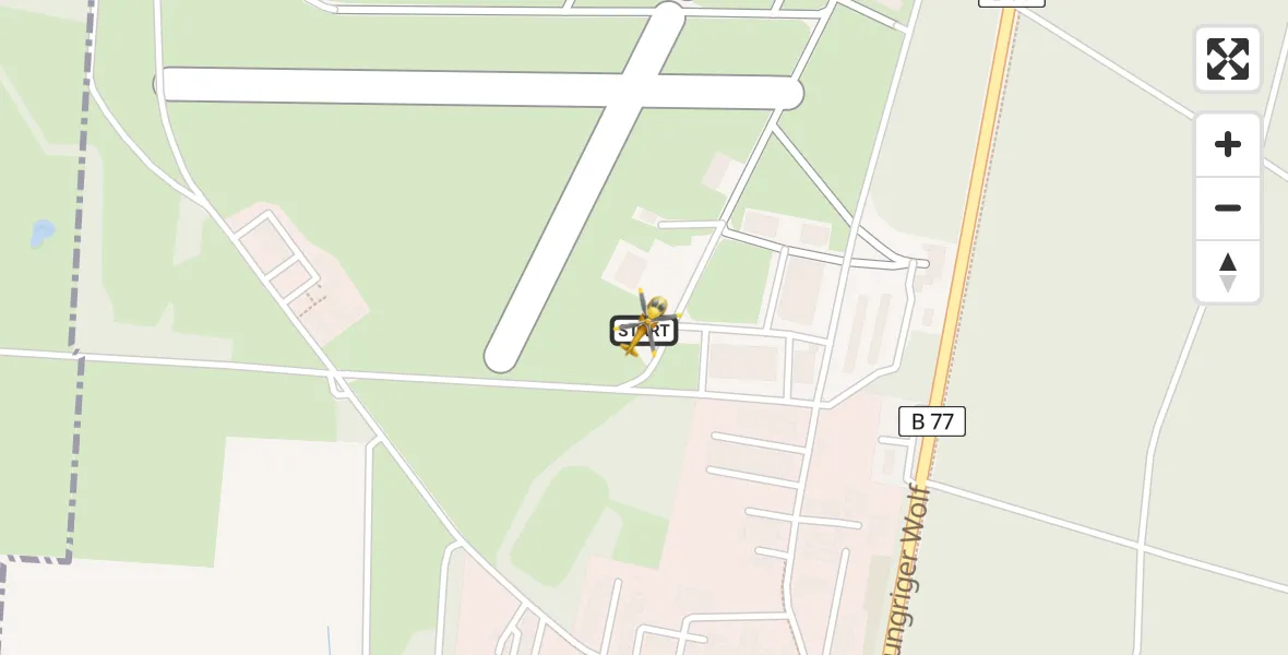 Flugroute Rettungshubschrauber Itzehoe Hungriger Wolf Flugplatz - Itzehoe Hungriger Wolf Flugplatz, 13 August 2026, 18:47