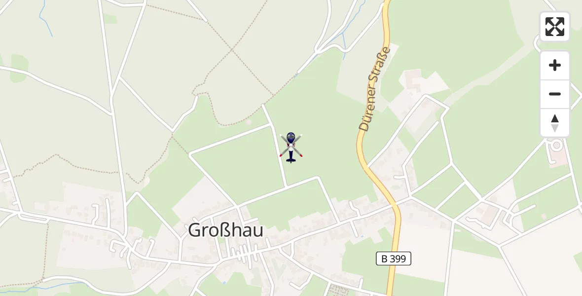 Flugroute Polizeihubschrauber Hürtgenwald - Hürtgenwald, 14 August 2026, 12:36