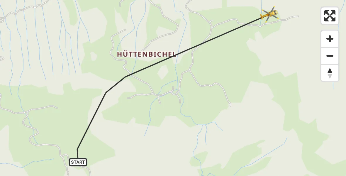 Flugroute Rettungshubschrauber Immenstadt i.Allgäu - Immenstadt i.Allgäu, 14 August 2026, 13:05