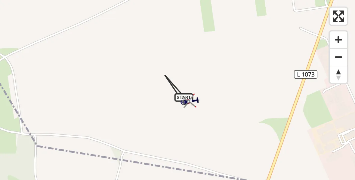 Flugroute Polizeihubschrauber Heideland - Heideland, 14 August 2026, 14:09
