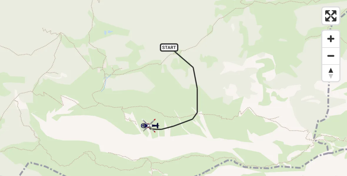 Flugroute Polizeihubschrauber Benediktbeuern - Benediktbeuern, 14 August 2026, 14:44