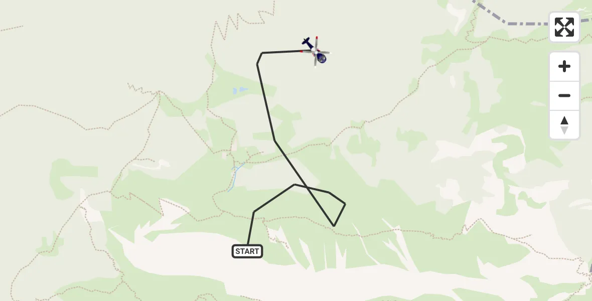 Flugroute Polizeihubschrauber Benediktbeuern - Benediktbeuern, 14 August 2026, 14:48