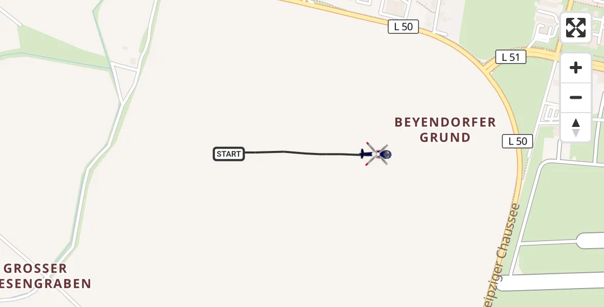 Flugroute Polizeihubschrauber Magdeburg - Magdeburg, 14 August 2026, 20:04