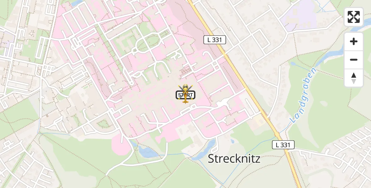 Flugroute Rettungshubschrauber Lübeck - Lübeck, 15 August 2026, 10:17