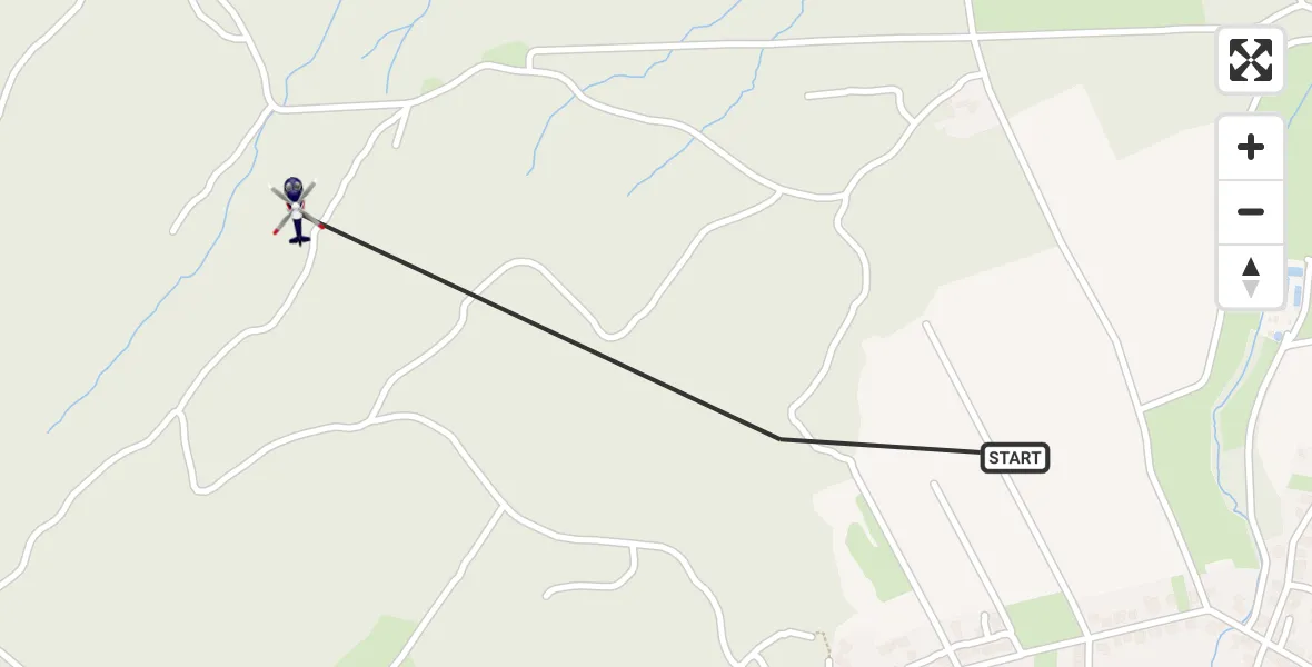Flugroute Polizeihubschrauber Hürtgenwald - Hürtgenwald, 15 August 2026, 11:08