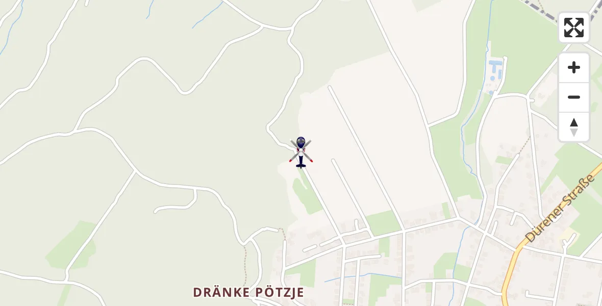 Flugroute Polizeihubschrauber Hürtgenwald - Hürtgenwald, 15 August 2026, 11:20