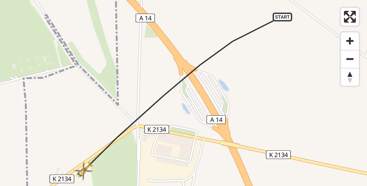 Flugroute Rettungshubschrauber Landsberg - Landsberg, 15 August 2026, 14:59