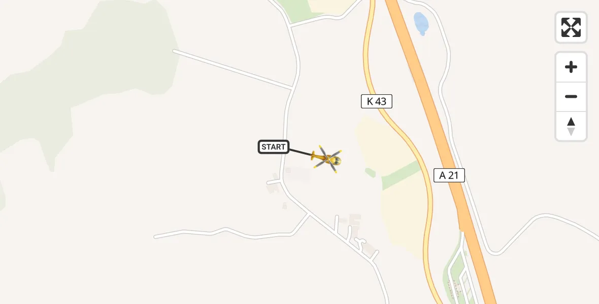Flugroute Ambulanzhubschrauber Stolpe - Stolpe, 15 August 2026, 15:17