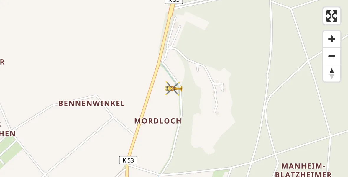 Flugroute Ambulanzhubschrauber Kerpen - Kerpen, 15 August 2026, 15:56