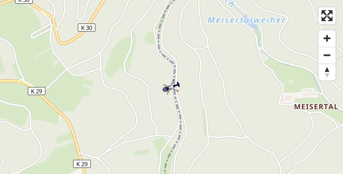 Flugroute Polizeihubschrauber Schmalenberg - Schmalenberg, 15 August 2026, 16:19