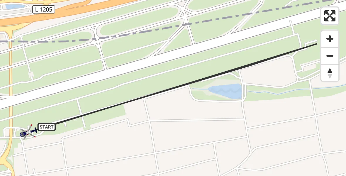 Flugroute Polizeihubschrauber Flughafen Stuttgart - Flughafen Stuttgart, 15 August 2026, 16:38