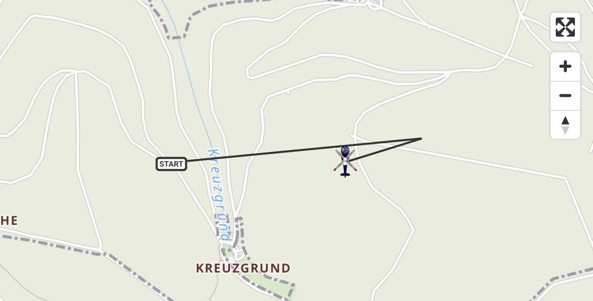 Flugroute Polizeihubschrauber Forst Hain i.Spessart - Forst Hain i.Spessart, 15 August 2026, 17:38