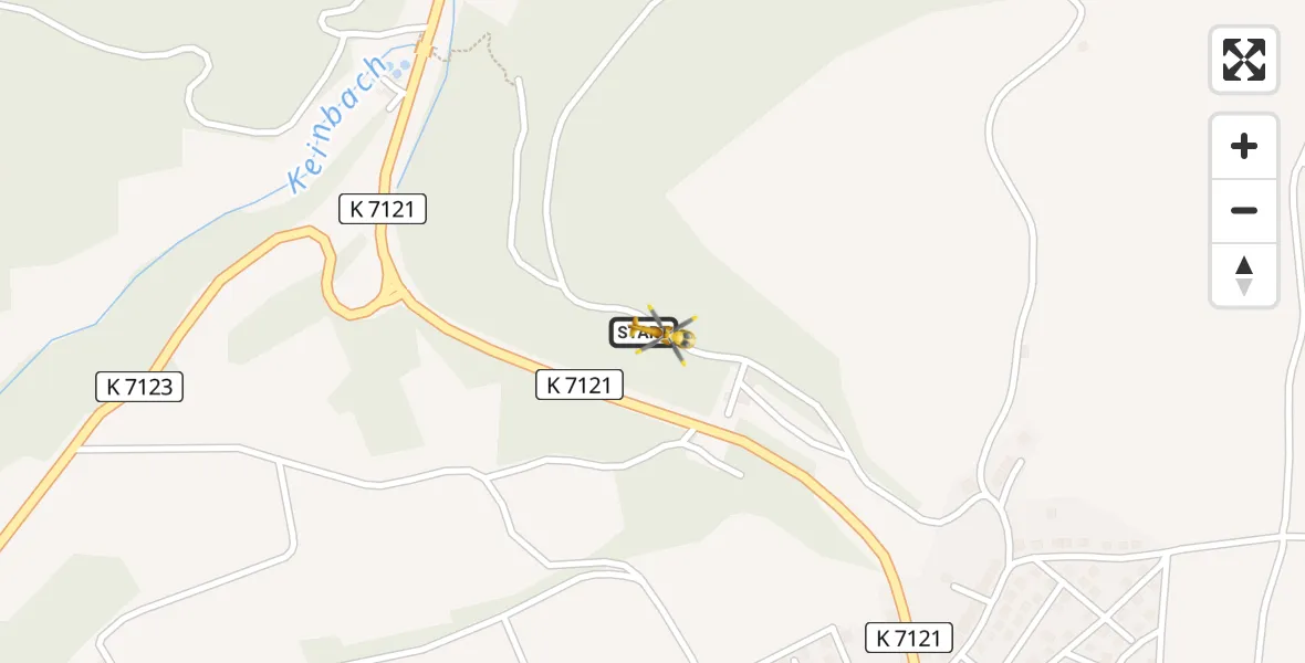 Flugroute Ambulanzhubschrauber Geislingen - Geislingen, 15 August 2026, 23:22