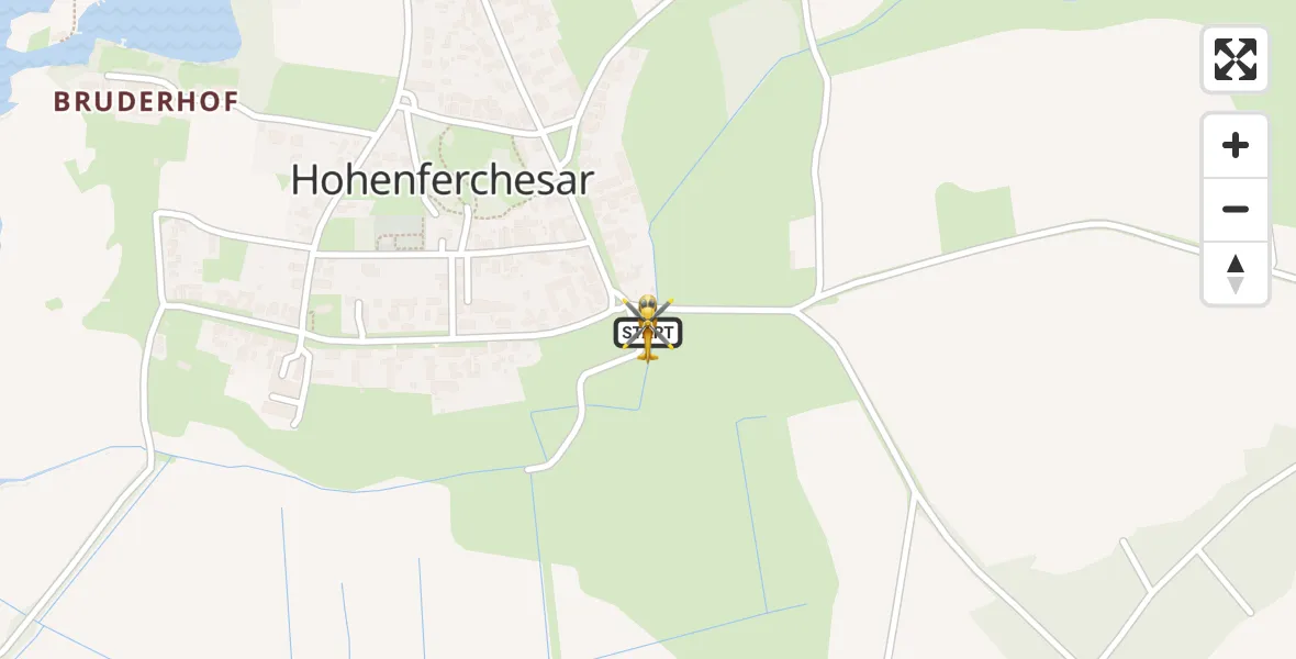 Flugroute Rettungshubschrauber Havelsee - Havelsee, 16 August 2026, 06:38