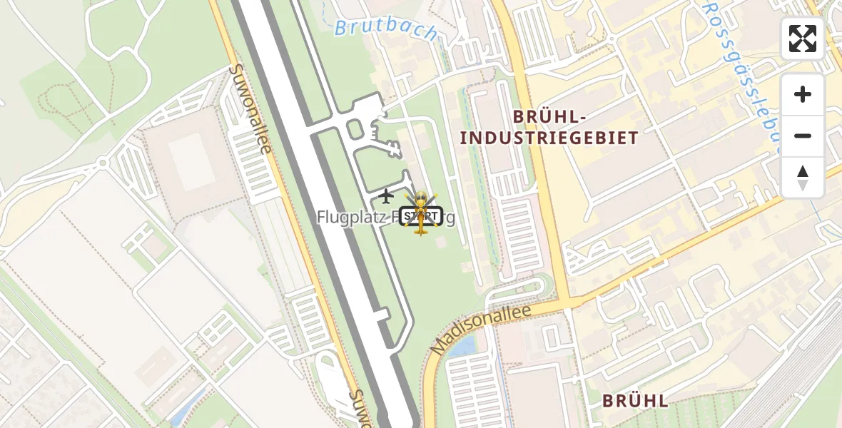 Flugroute Ambulanzhubschrauber Freiburg im Breisgau Flugplatz - Freiburg im Breisgau Flugplatz, 16 August 2026, 09:08