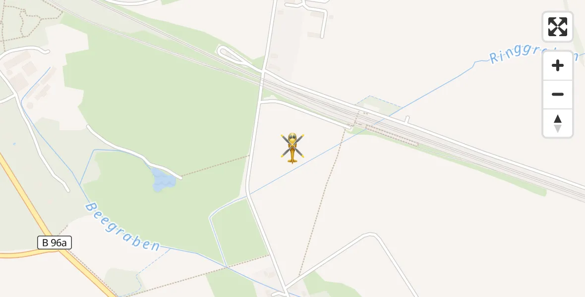 Flugroute Rettungshubschrauber Mühlenbecker Land - Mühlenbecker Land, 16 August 2026, 11:19