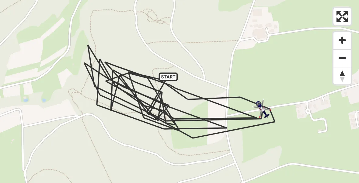 Flugroute Polizeihubschrauber Illingen - Illingen, 16 August 2026, 14:33