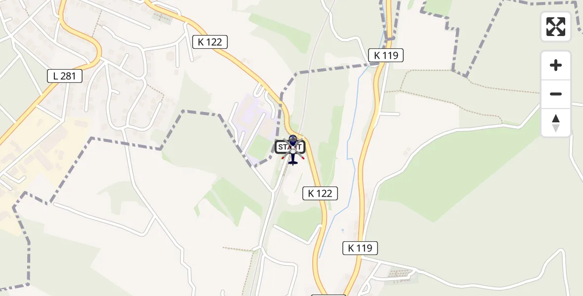 Flugroute Polizeihubschrauber Steinebach/Sieg - Steinebach/Sieg, 16 August 2026, 16:18