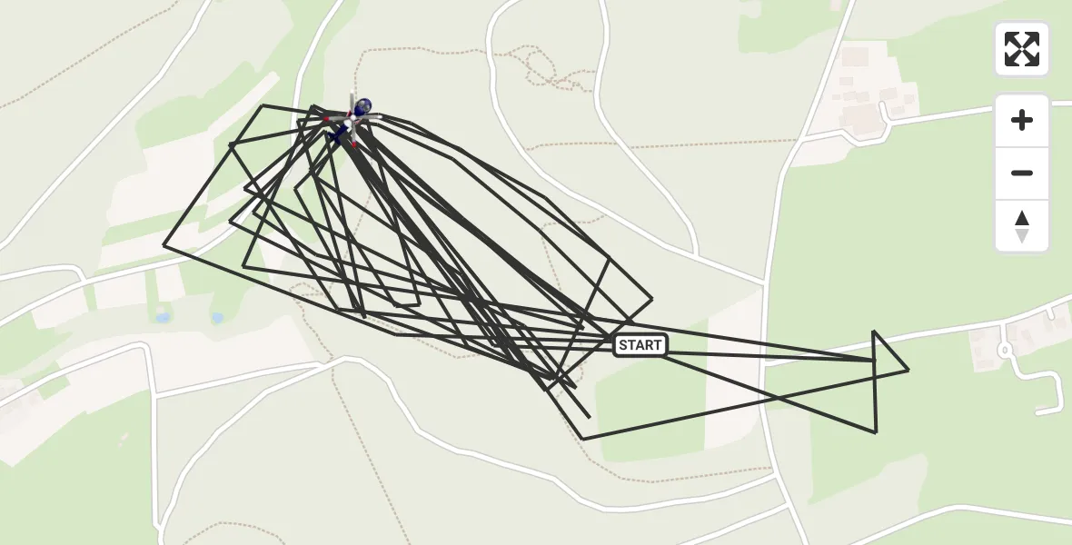 Flugroute Polizeihubschrauber Illingen - Illingen, 16 August 2026, 17:00