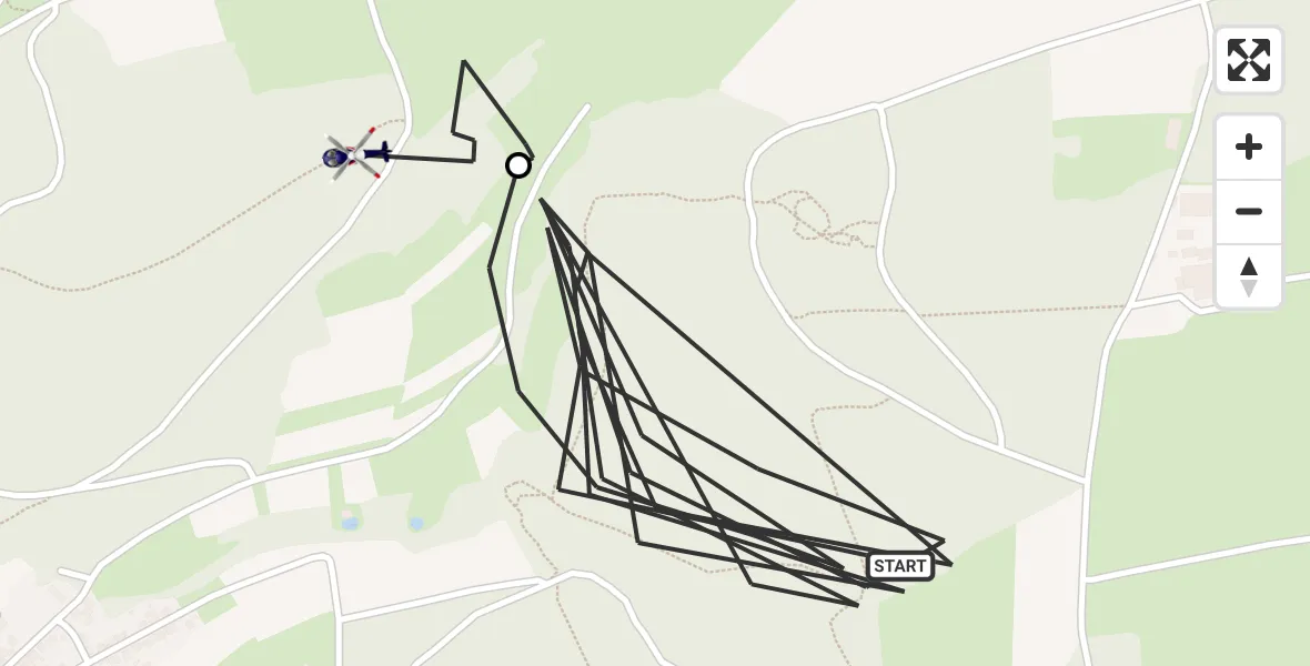 Flugroute Polizeihubschrauber Illingen - Illingen, 16 August 2026, 17:34