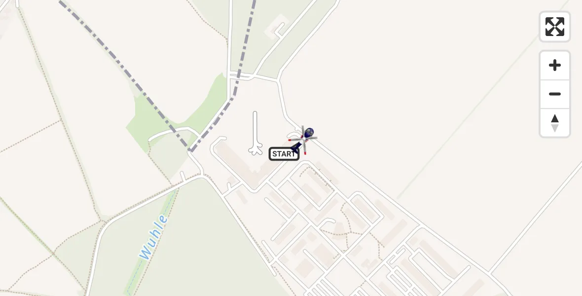 Flugroute Polizeihubschrauber Ahrensfelde Hubschrauberlandeplatz - Ahrensfelde Hubschrauberlandeplatz, 17 August 2026, 05:36