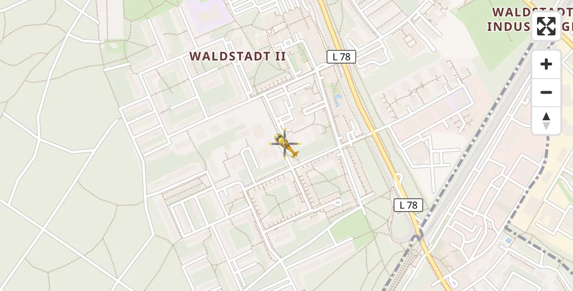 Flugroute Rettungshubschrauber Potsdam - Potsdam, 17 August 2026, 07:59
