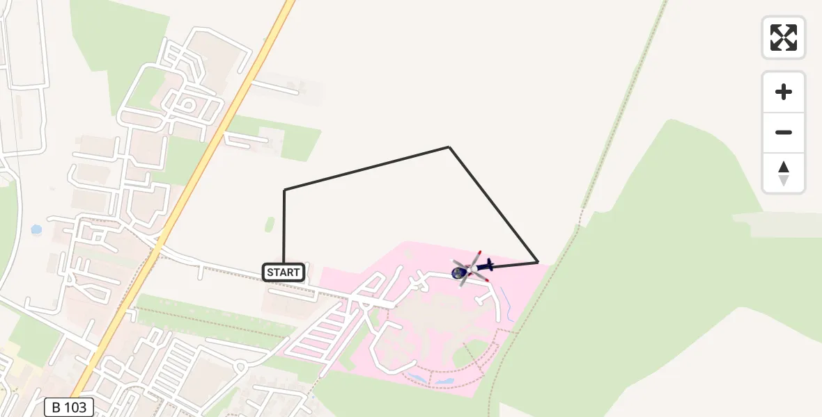 Flugroute Polizeihubschrauber Güstrow - Güstrow, 17 August 2026, 09:41