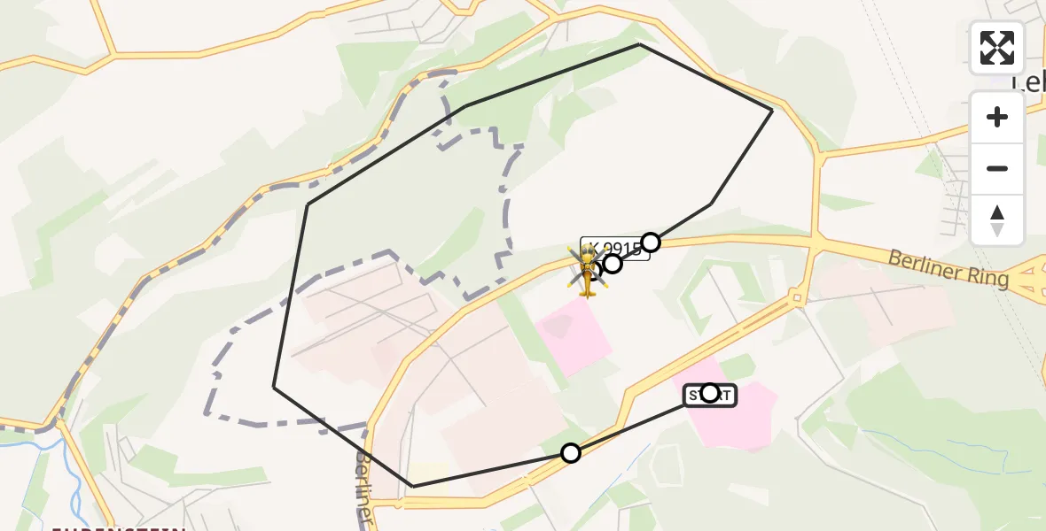 Flugroute Rettungshubschrauber Ulm Military Hospital Emergency - ADAC Air Rescue Station Ulm (Christoph 22), 17 August 2026, 13:12
