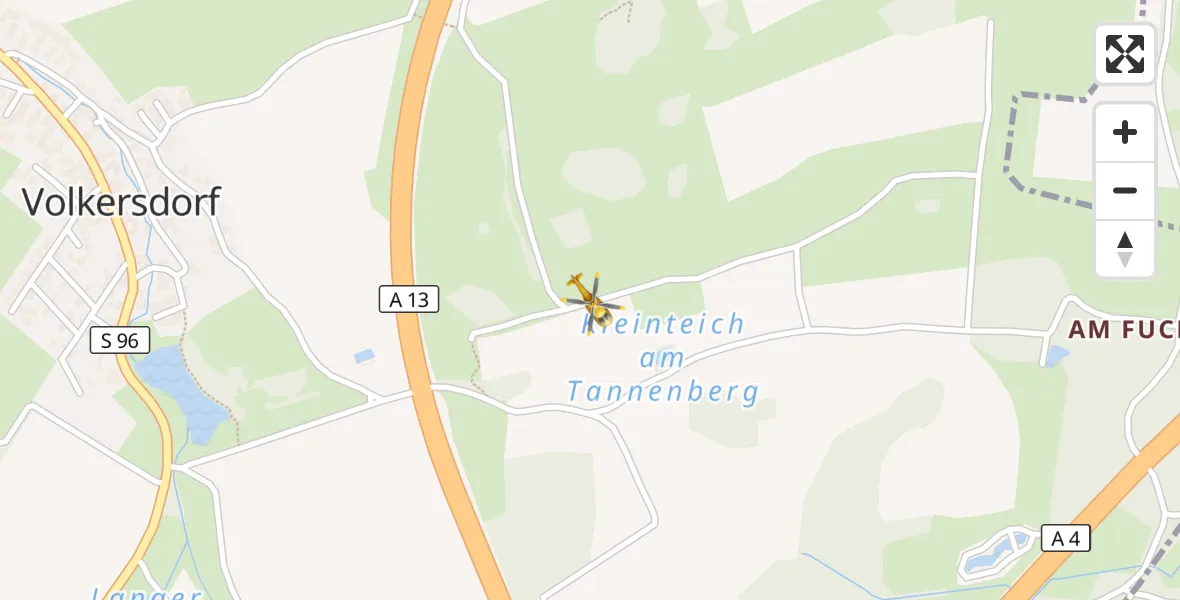 Flugroute Rettungshubschrauber Radeburg - Radeburg, 17 August 2026, 16:13