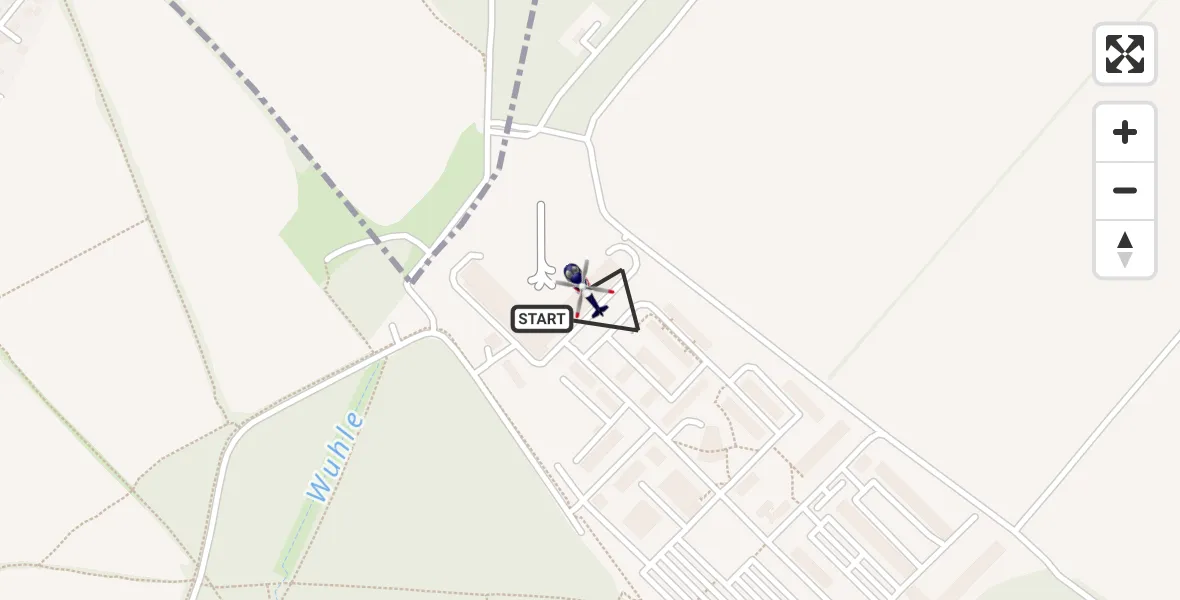 Flugroute Polizeihubschrauber Ahrensfelde Hubschrauberlandeplatz - Ahrensfelde Hubschrauberlandeplatz, 18 August 2026, 05:10