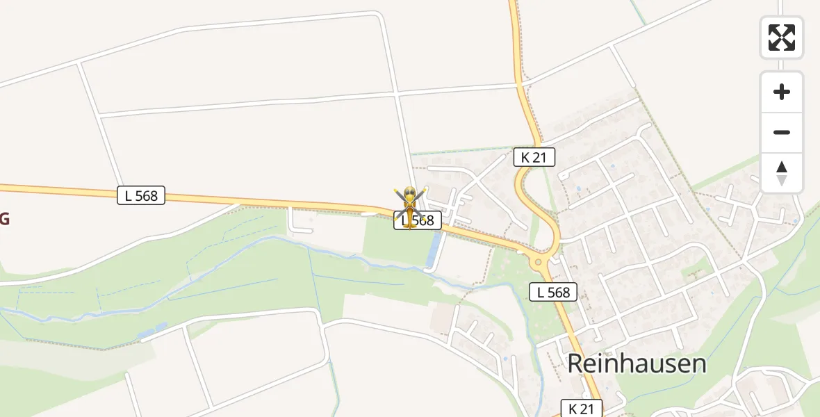 Flugroute Rettungshubschrauber Gleichen - Gleichen, 18 August 2026, 09:54