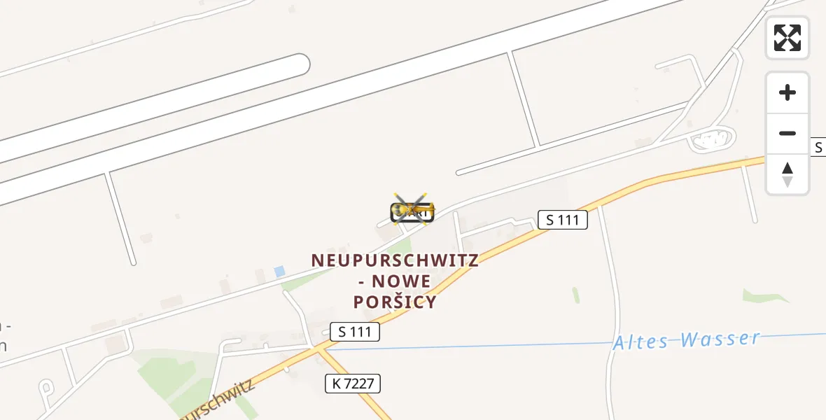 Flugroute Rettungshubschrauber Bautzen Flugplatz - Bautzen Flugplatz, 18 August 2026, 14:35