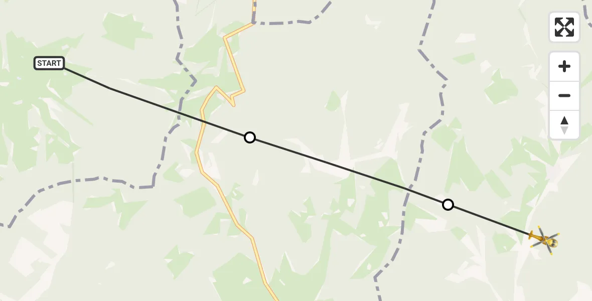 Flugroute Rettungshubschrauber Zell am Harmersbach - Hausach, 18 August 2026, 16:07