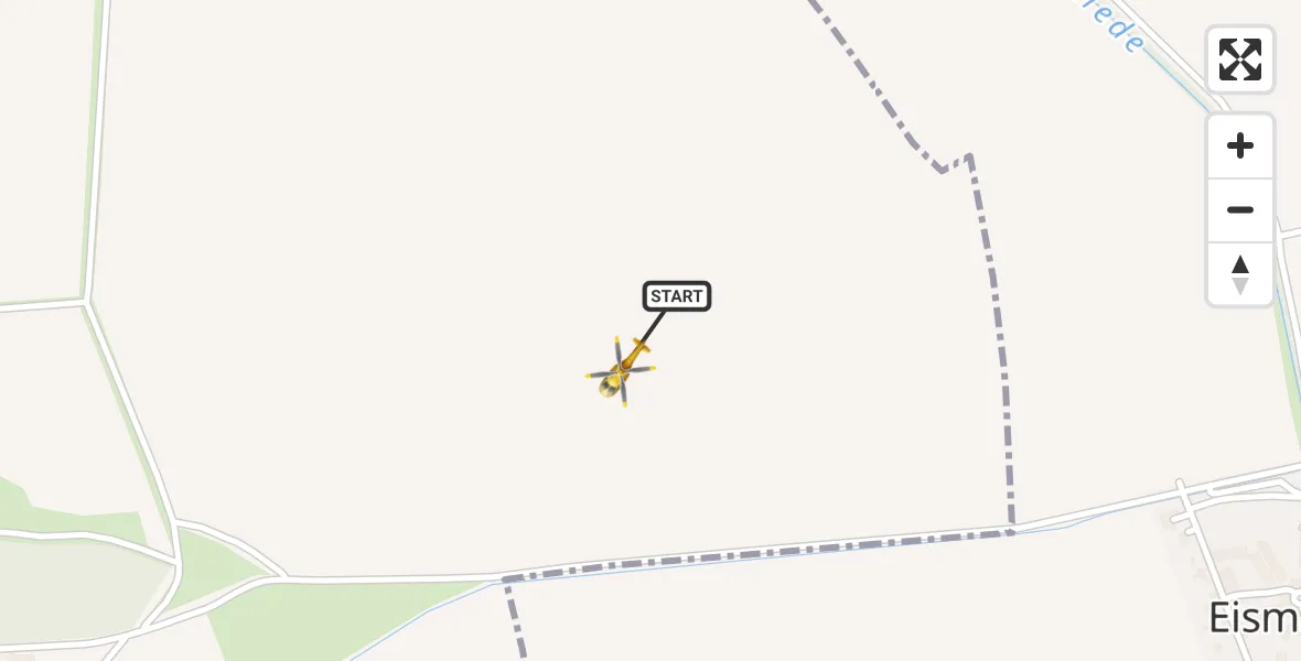 Flugroute Rettungshubschrauber Petersberg - Petersberg, 18 August 2026, 17:16